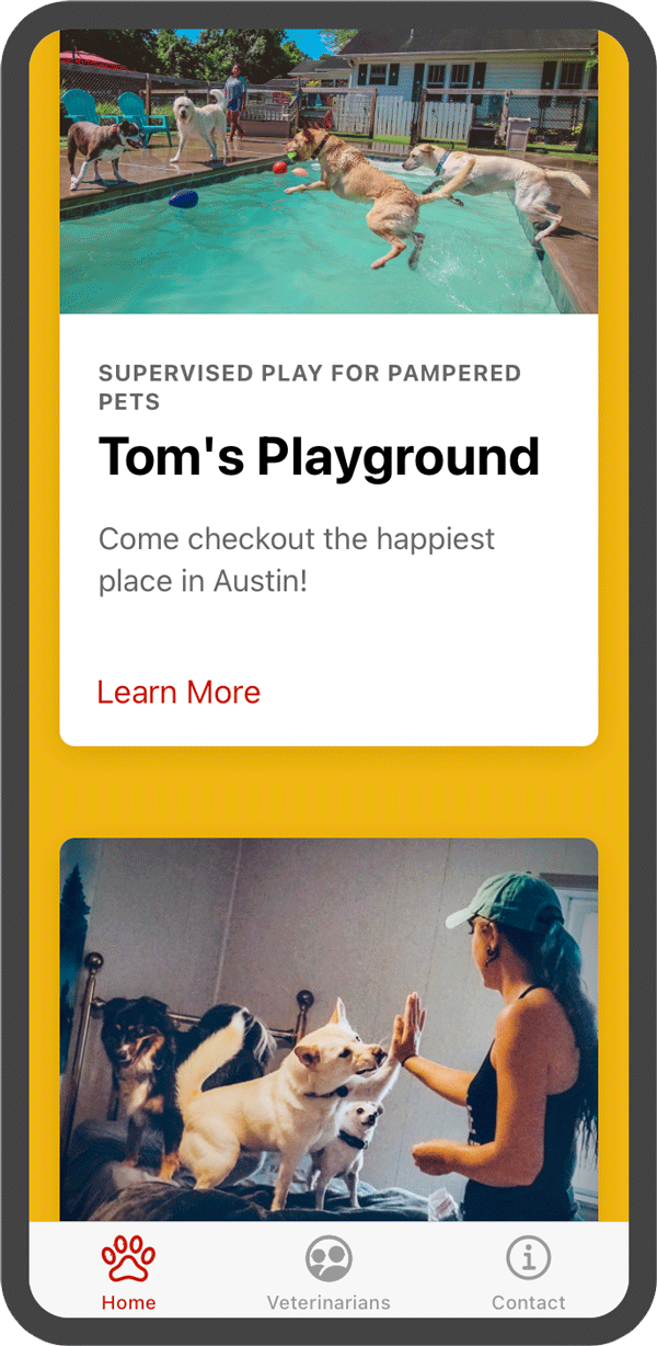 Branded app for customer engagement